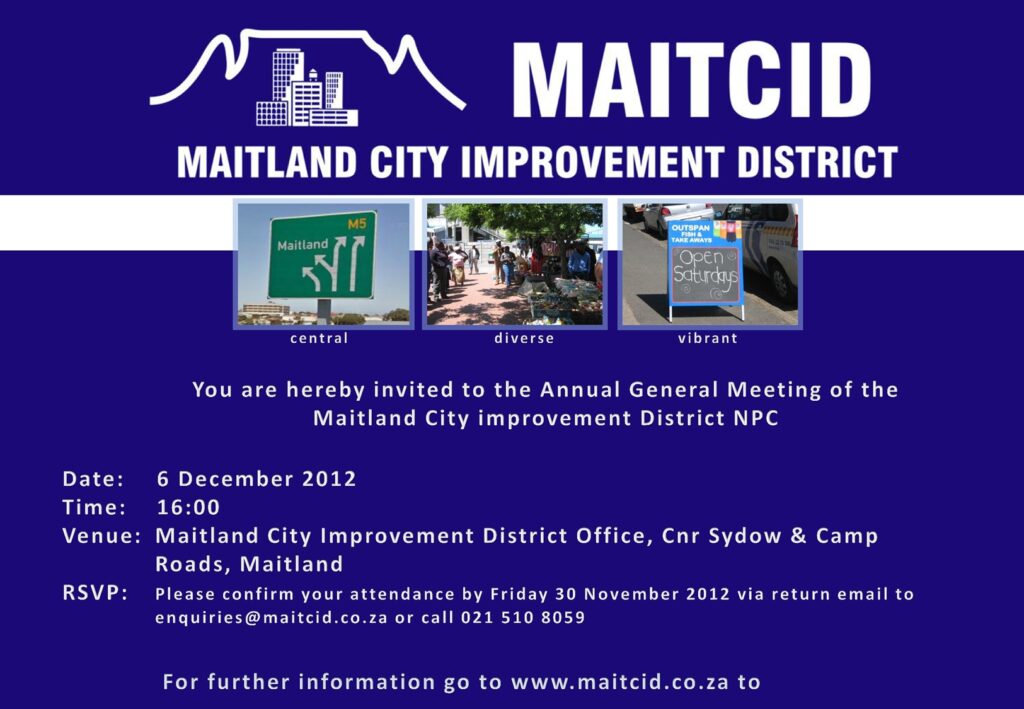 Please join us for our AGM